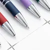 Wholesale of in-stock Meiji pen metal aluminum rod spray-bonded ballpoint pen with logo printing aluminum rod touch screen pen Specification image